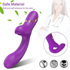 20-Mode Clitoral Suction Vibrator – Vacuum Stimulator & Dildo for Women - Passion Pulse Adult