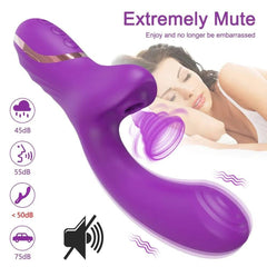 20-Mode Clitoral Suction Vibrator – Vacuum Stimulator & Dildo for Women - Passion Pulse Adult