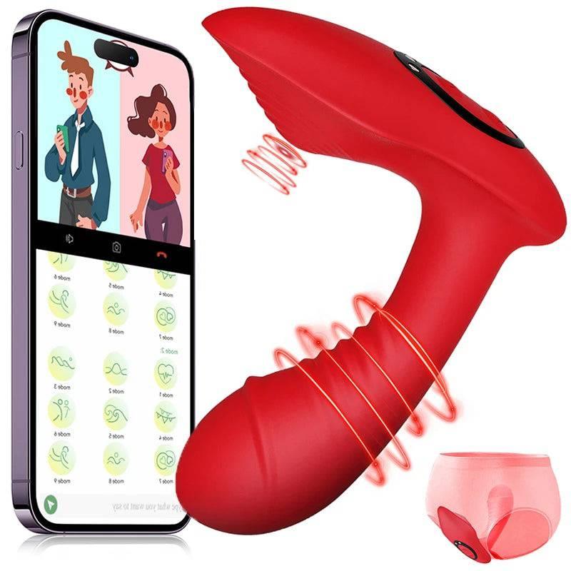 APP Control Wearable Butterfly Rabbit Vibrator: Clitoral & G-Spot Stimulator - Passion Pulse Adult