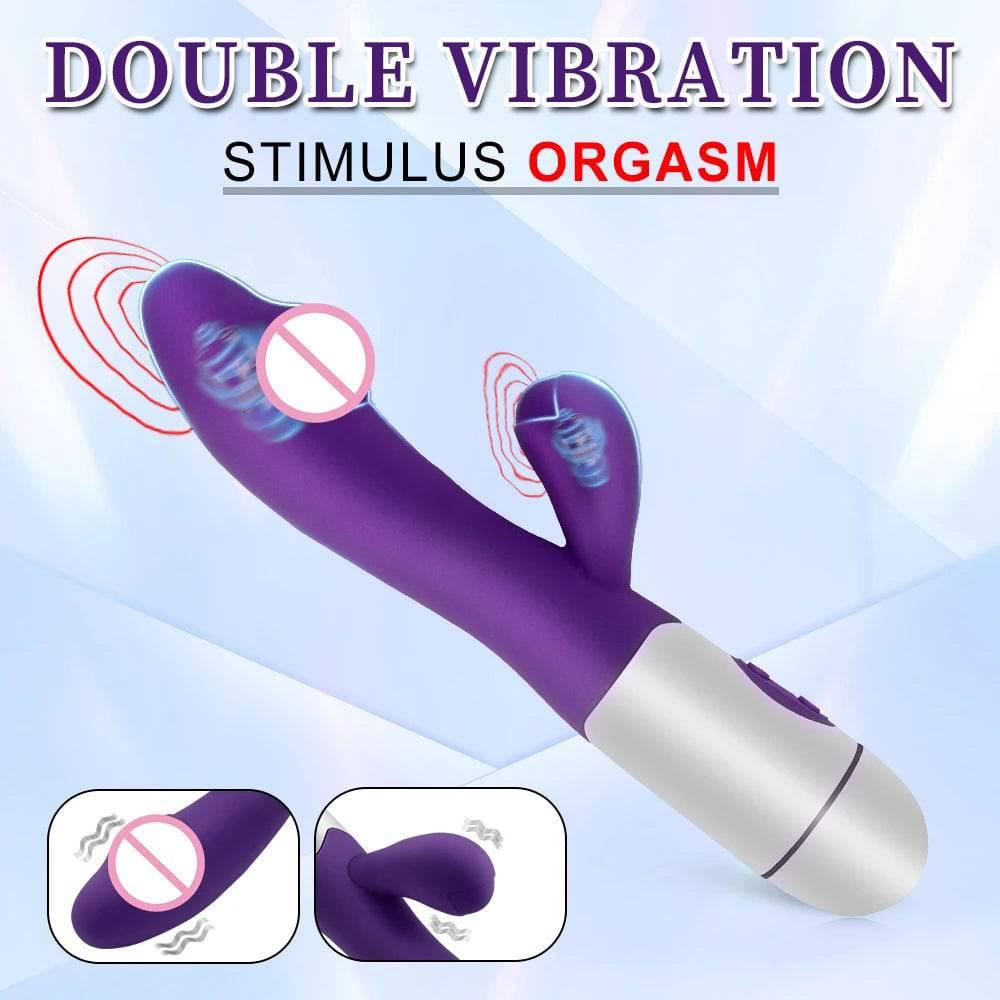 Beginner-Friendly Rabbit Vibrator – Powerful G-Spot, Clitoral, & Nipple Stimulator - Passion Pulse Adult