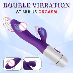 Beginner-Friendly Rabbit Vibrator – Powerful G-Spot, Clitoral, & Nipple Stimulator - Passion Pulse Adult