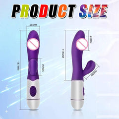 Beginner-Friendly Rabbit Vibrator – Powerful G-Spot, Clitoral, & Nipple Stimulator - Passion Pulse Adult