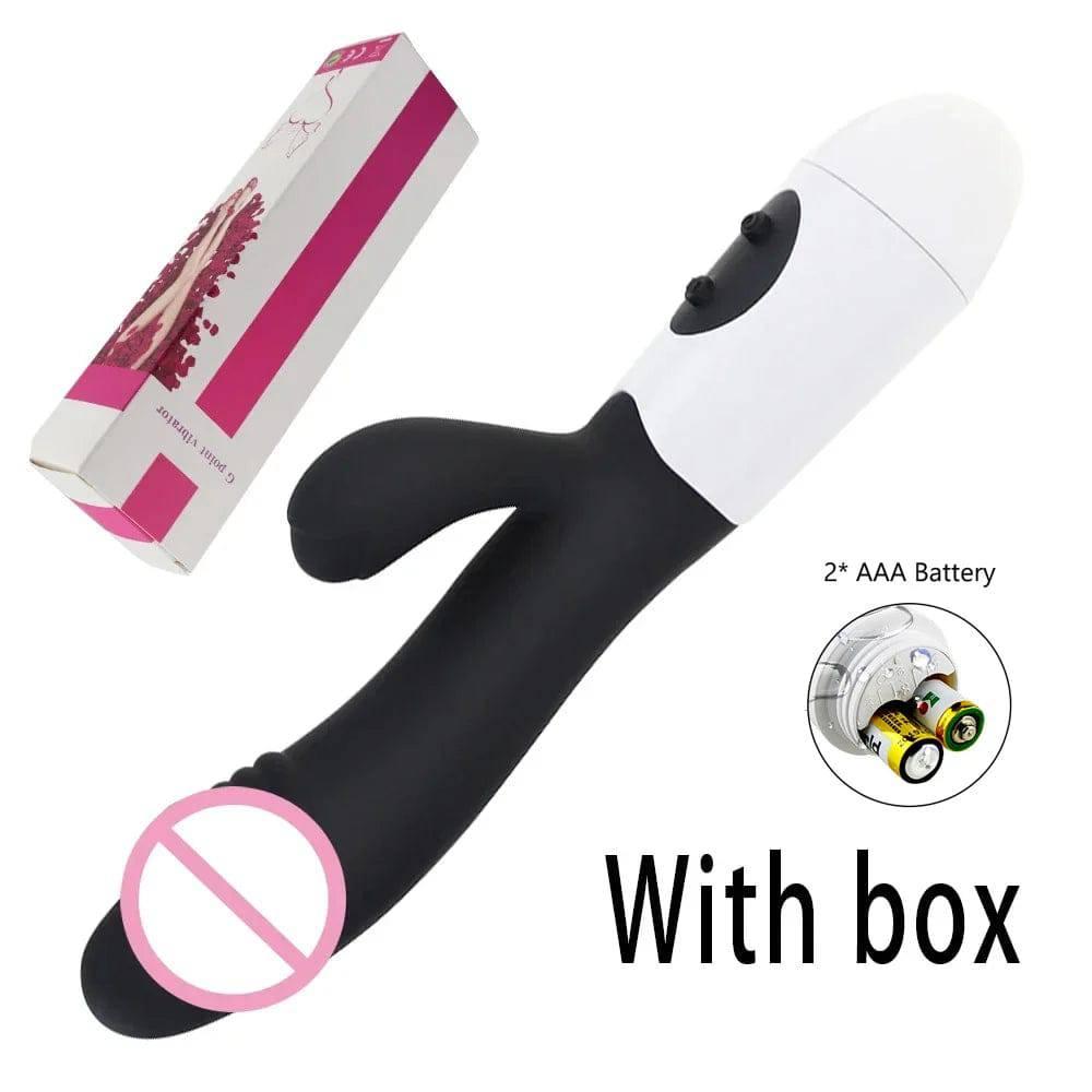 Beginner-Friendly Rabbit Vibrator – Powerful G-Spot, Clitoral, & Nipple Stimulator - Passion Pulse Adult