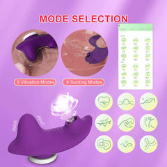 Bluetooth App-Controlled Panty Vibrator – Mini Clitoral Sucker for Discreet Pleasure - Passion Pulse Adult