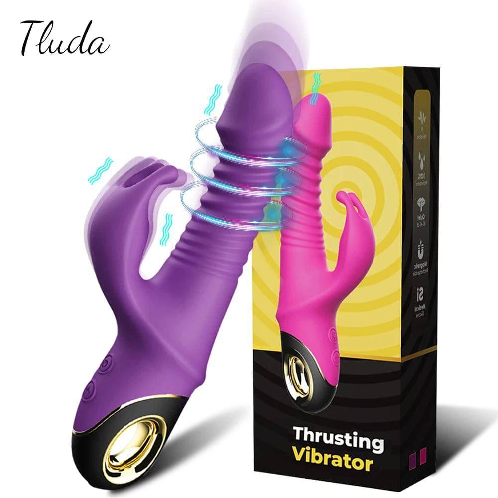 Rabbit Thrusting Vibrator – G-Spot & Clitoris Stimulator - Passion Pulse Adult