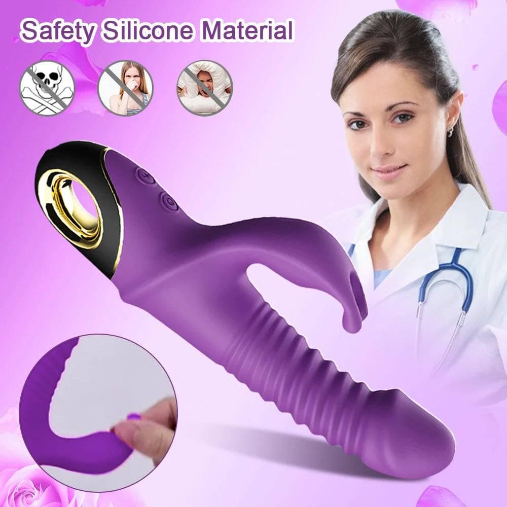 Rabbit Thrusting Vibrator – G-Spot & Clitoris Stimulator - Passion Pulse Adult