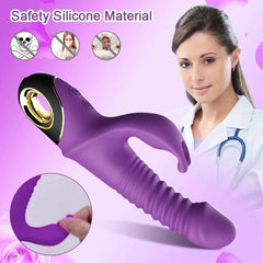 Rabbit Thrusting Vibrator – G-Spot & Clitoris Stimulator - Passion Pulse Adult