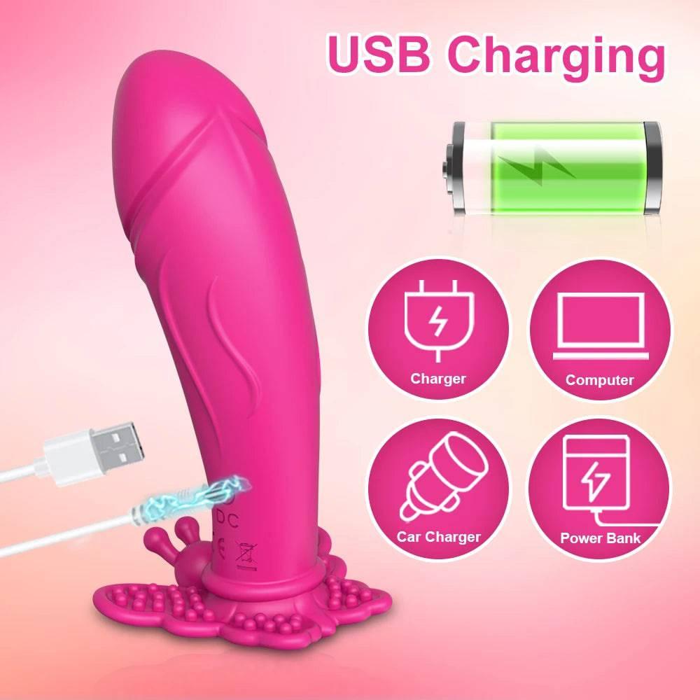 Butterfly-Shaped Clitoral Vibrator - Passion Pulse Adult