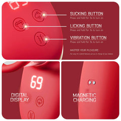 Clitoral Vibrator: Sucking & Licking Tongue Sex Toy, Nipple - Passion Pulse Adult
