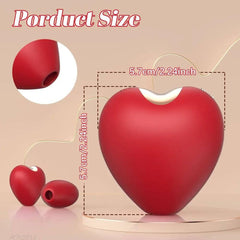 Heart-Shaped Sucking Vibrator – Clitoral & Nipple Stimulator for Women - Passion Pulse Adult