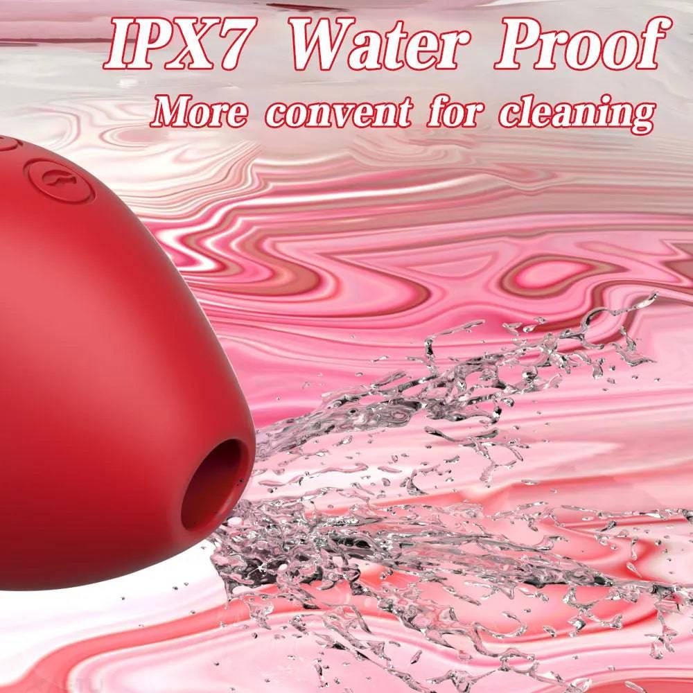 Heart-Shaped Sucking Vibrator – Clitoral & Nipple Stimulator for Women - Passion Pulse Adult