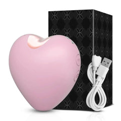 Heart-Shaped Sucking Vibrator – Clitoral & Nipple Stimulator for Women - Passion Pulse Adult