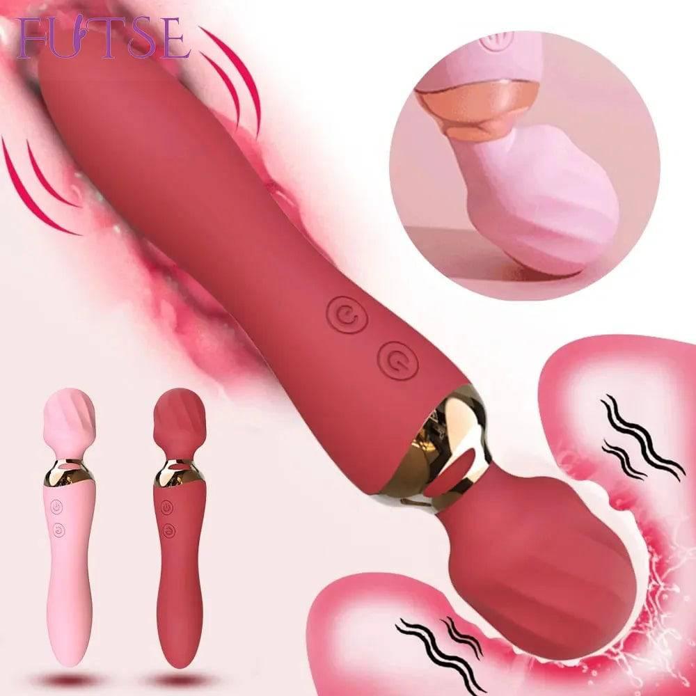 Powerful Wand Vibrator for Women – 10 Modes, Clit & G-Spot Stimulator - Passion Pulse Adult