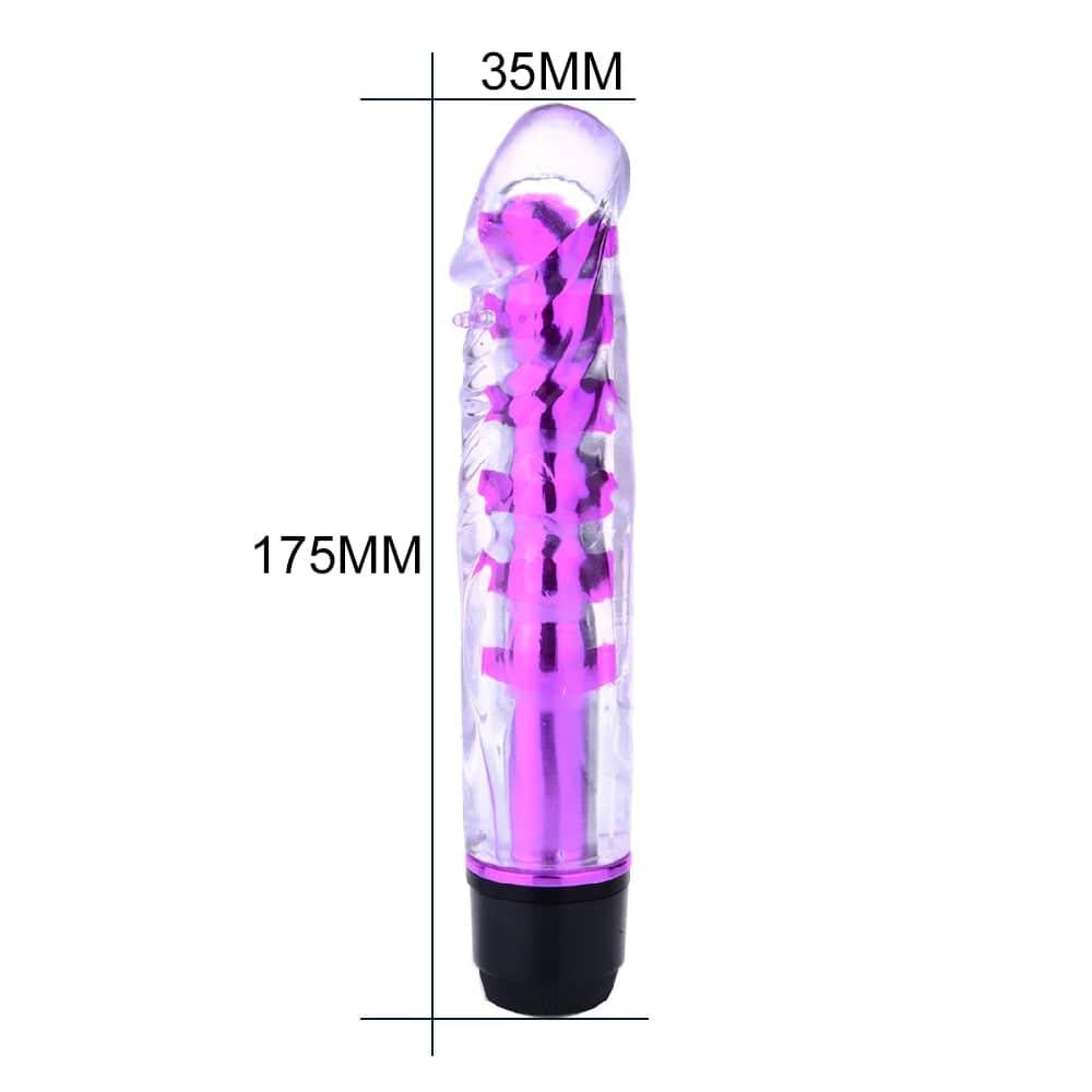 Realistic Jelly Dildo Vibrator - Passion Pulse Adult