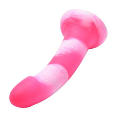Realistic Liquid Silicone Dildo – Pink G-Spot and Anal Masturbator with Suction Cup - Passion Pulse Adult