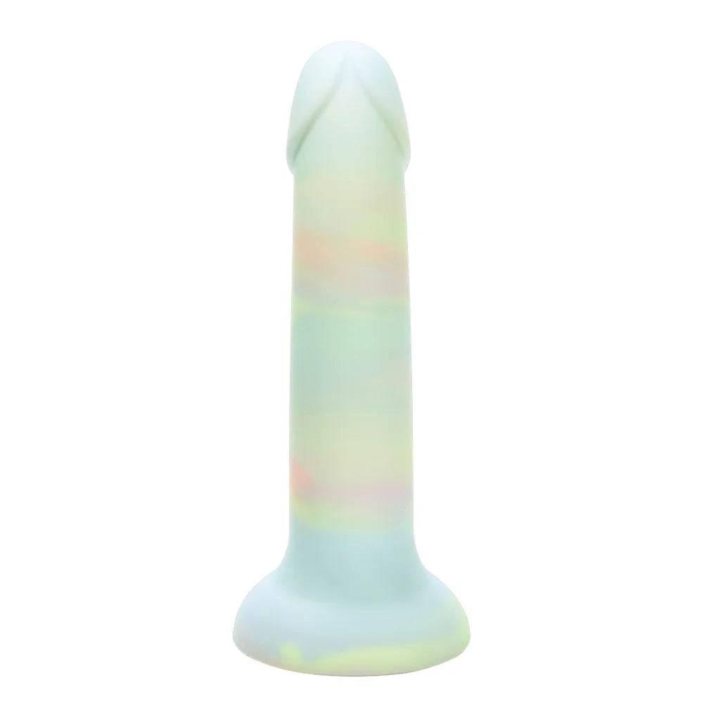 Realistic Liquid Silicone Dildo – Pink G-Spot and Anal Masturbator with Suction Cup - Passion Pulse Adult