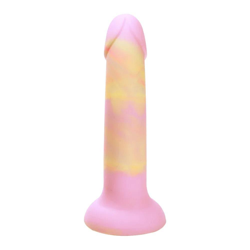 Realistic Liquid Silicone Dildo – Pink G-Spot and Anal Masturbator with Suction Cup - Passion Pulse Adult