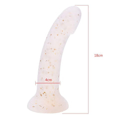 Realistic Liquid Silicone Dildo – Pink G-Spot and Anal Masturbator with Suction Cup - Passion Pulse Adult