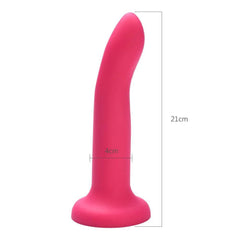 Realistic Liquid Silicone Dildo – Pink G-Spot and Anal Masturbator with Suction Cup - Passion Pulse Adult