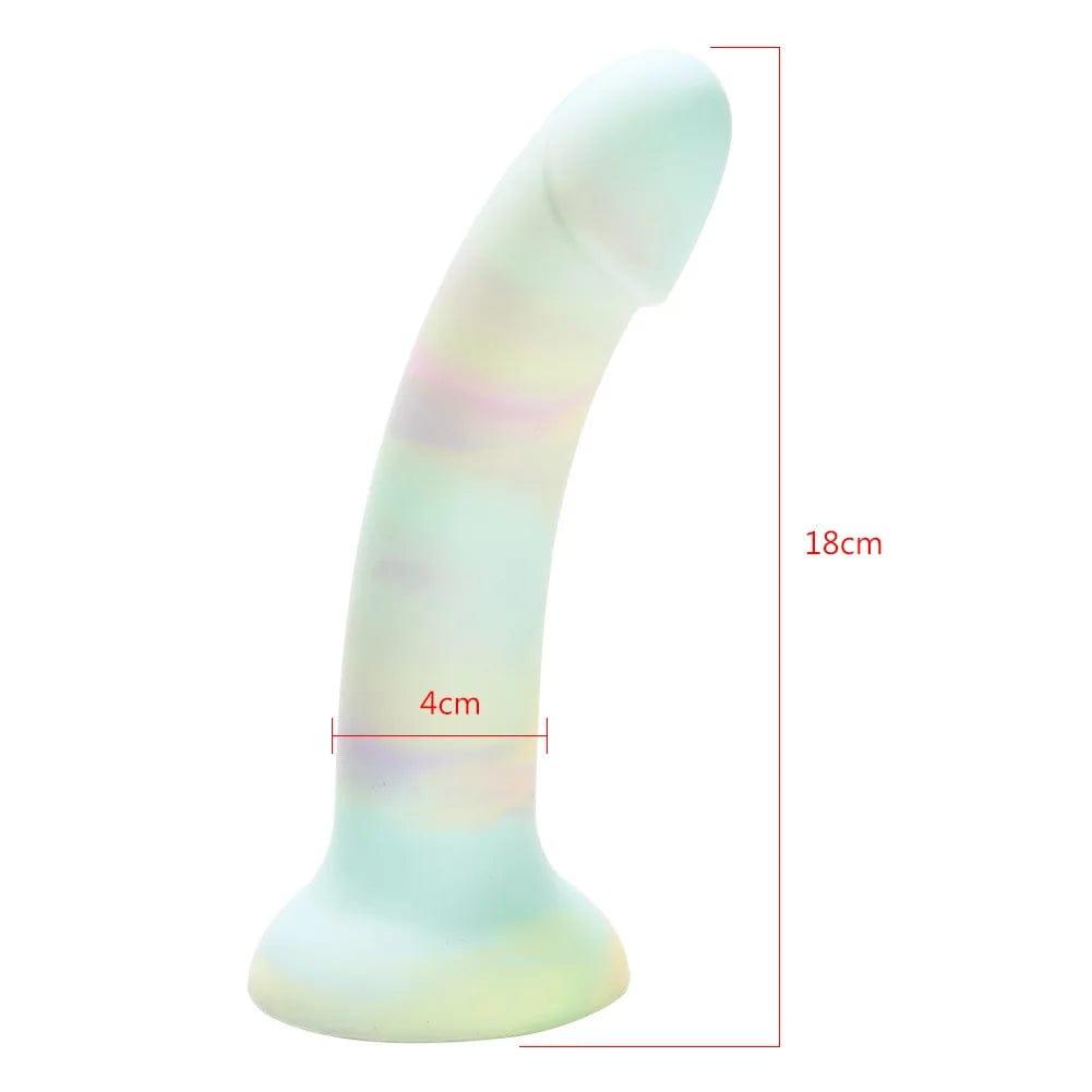 Realistic Liquid Silicone Dildo – Pink G-Spot and Anal Masturbator with Suction Cup - Passion Pulse Adult
