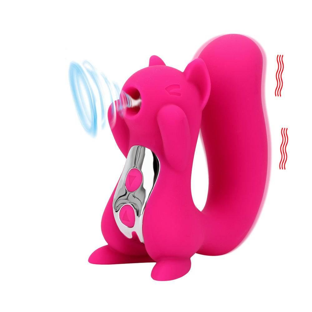 Squirrel 10-Frequency Tongue Licking Vibrator - Passion Pulse Adult