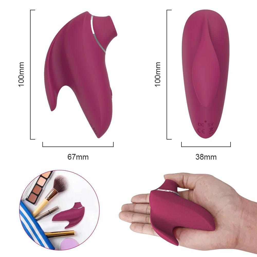 Sucking Vibrator for Women: Vibrating Sucker Oral Clitoris Stimulator, Sex Suction Toy - Adult Product - Passion Pulse Adult
