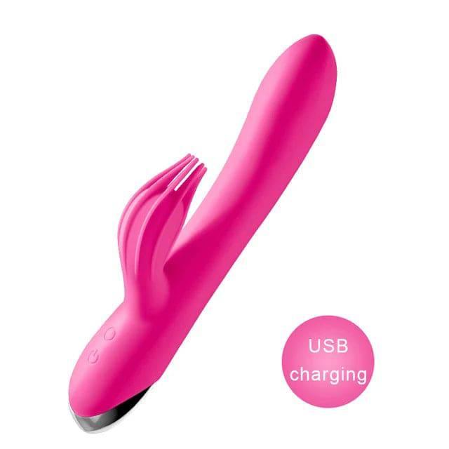 USB Rechargeable 10-Speed Rabbit Vibrator – Clitoris & G-Spot Massager - Passion Pulse Adult