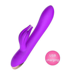 USB Rechargeable 10-Speed Rabbit Vibrator – Clitoris & G-Spot Massager - Passion Pulse Adult