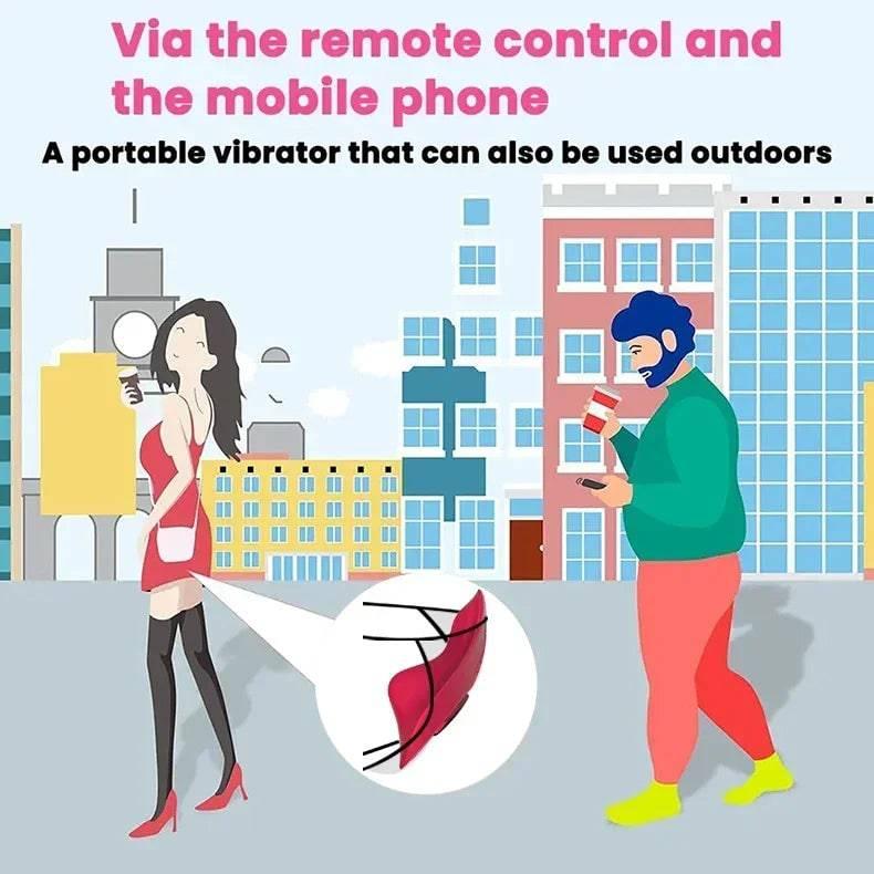 Wearable Panty Vibrator with APP Bluetooth Control - Passion Pulse Adult