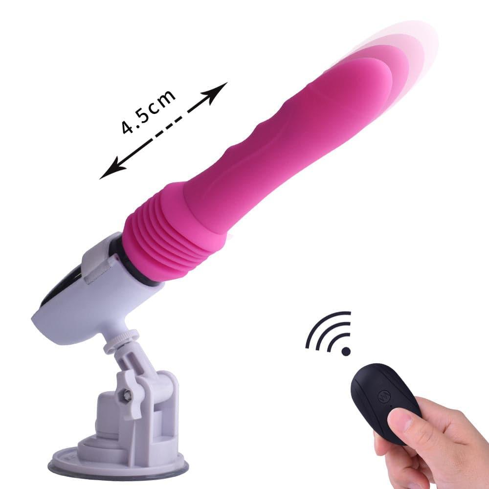 Rechargeable Automatic Thrusting and Remote-Controlled Suction Cup Dildo for Women - Passion Pulse Adult