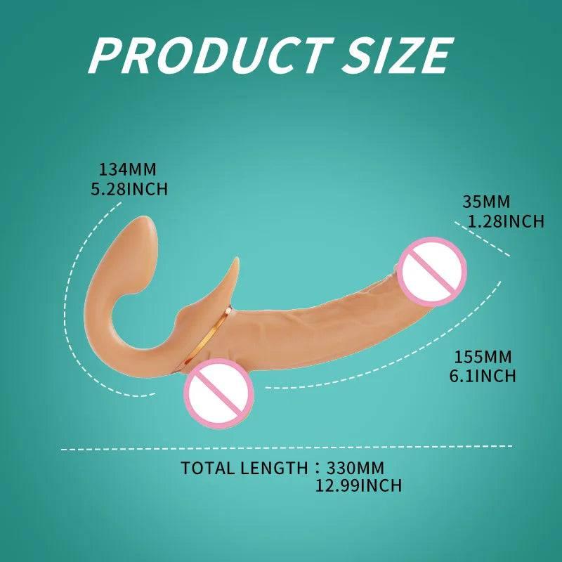 Double Dildo without wearing pants For women - Passion Pulse Adult