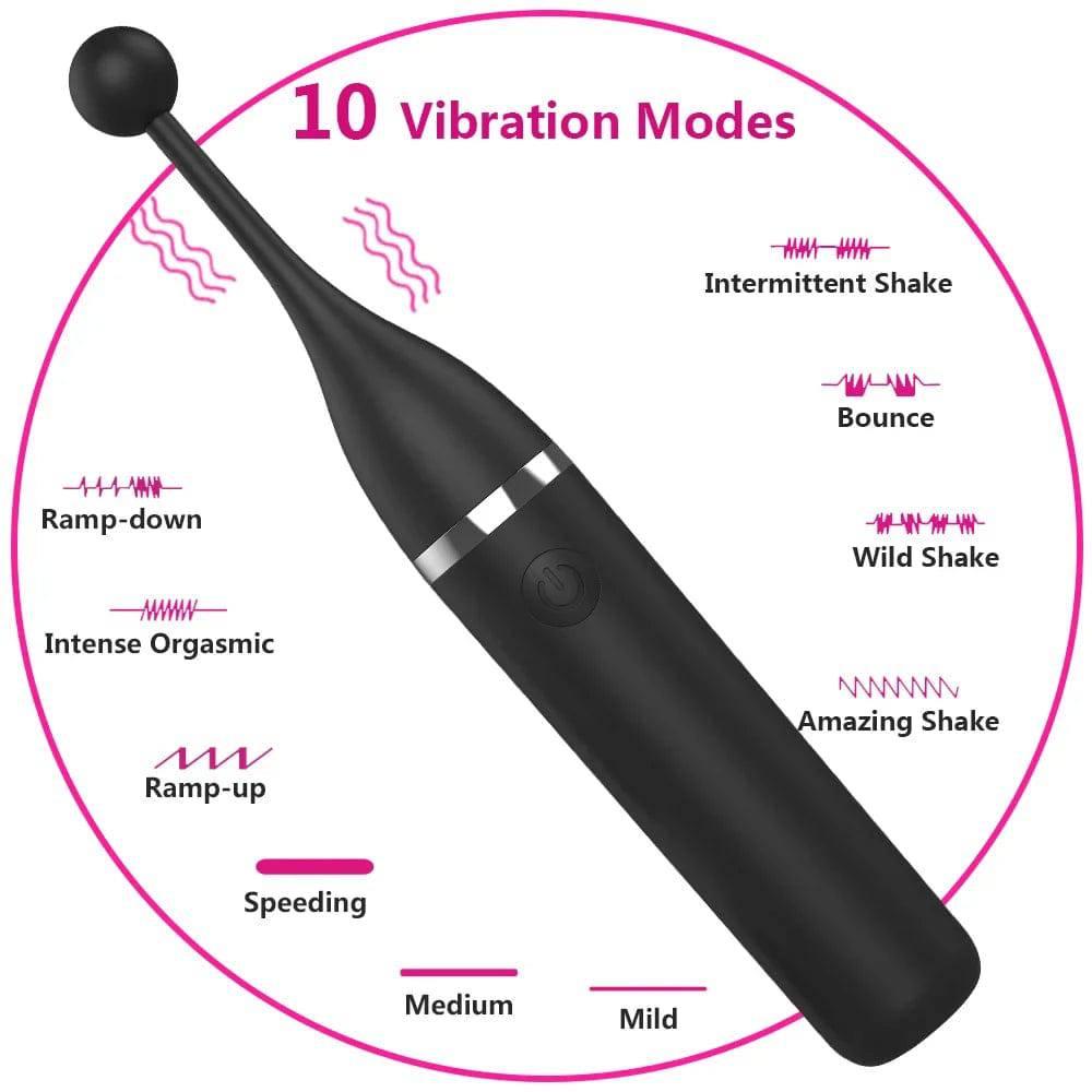 Female Clitoris Vibrator with 3 Caps – G-Spot Masturbation Massage - Passion Pulse Adult