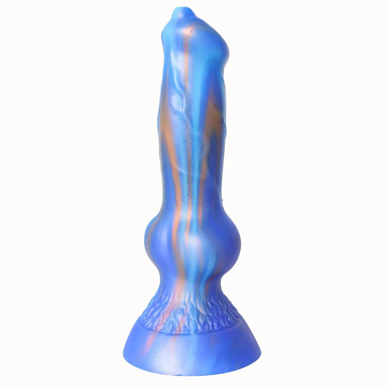 Soft Liquid Silicone Wolf Dog Dildo – Realistic Suction Cup Toy for Vaginal & Anal Play - Passion Pulse Adult