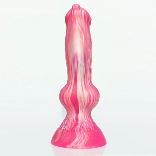 Soft Liquid Silicone Wolf Dog Dildo – Realistic Suction Cup Toy for Vaginal & Anal Play - Passion Pulse Adult