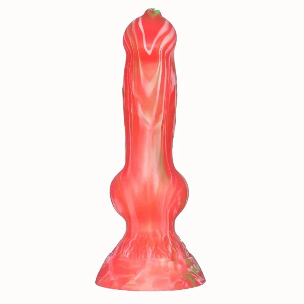 Soft Liquid Silicone Wolf Dog Dildo – Realistic Suction Cup Toy for Vaginal & Anal Play - Passion Pulse Adult