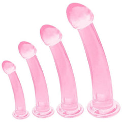 Soft Jelly Dildo with Suction Cup – Crystal Masturbator for Women and Men - Passion Pulse Adult