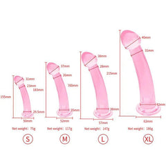Soft Jelly Dildo with Suction Cup – Crystal Masturbator for Women and Men - Passion Pulse Adult