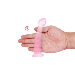 Soft Jelly Dildo with Suction Cup – Crystal Masturbator for Women and Men - Passion Pulse Adult