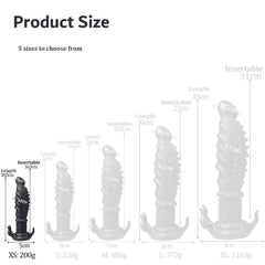 Oieffur Black Dildo With Spikes Silicone Dildo - Passion Pulse Adult