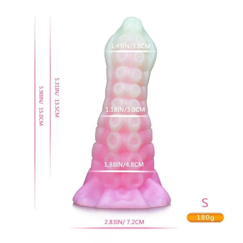 Monster Dildo with Powerful Suction Cup Octopus Tentacle Dick Sex Toy for Women Soft Elastic Skin Friendly Silicone Material - Passion Pulse Adult
