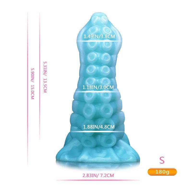 Monster Dildo with Powerful Suction Cup Octopus Tentacle Dick Sex Toy for Women Soft Elastic Skin Friendly Silicone Material - Passion Pulse Adult