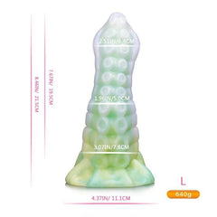 Monster Dildo with Powerful Suction Cup Octopus Tentacle Dick Sex Toy for Women Soft Elastic Skin Friendly Silicone Material - Passion Pulse Adult