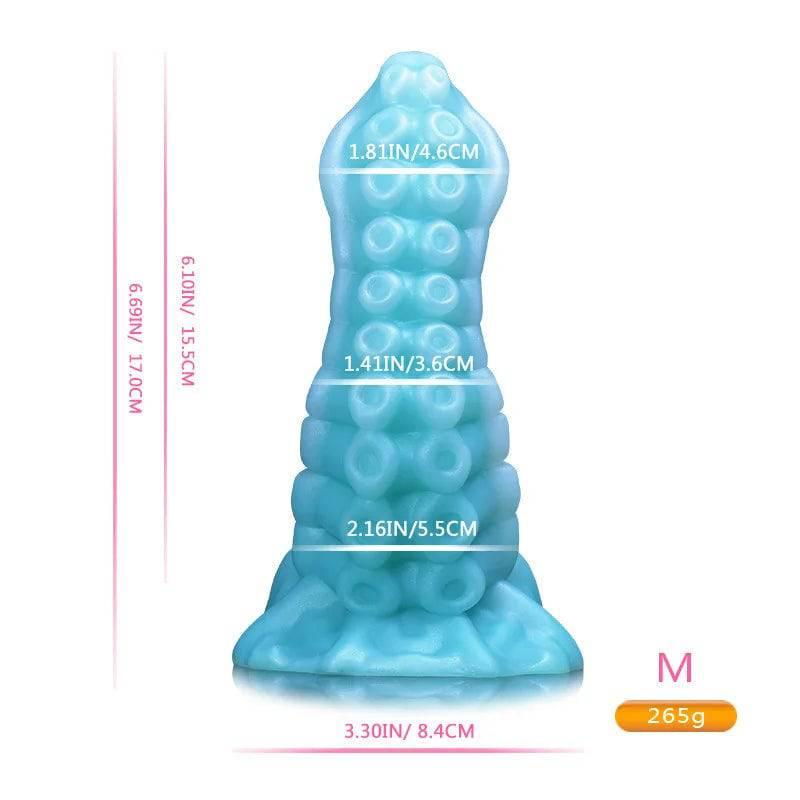 Monster Dildo with Powerful Suction Cup Octopus Tentacle Dick Sex Toy for Women Soft Elastic Skin Friendly Silicone Material - Passion Pulse Adult