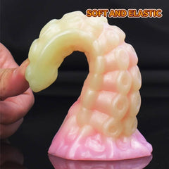 Monster Dildo with Powerful Suction Cup Octopus Tentacle Dick Sex Toy for Women Soft Elastic Skin Friendly Silicone Material - Passion Pulse Adult