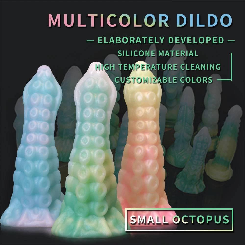 Monster Dildo with Powerful Suction Cup Octopus Tentacle Dick Sex Toy for Women Soft Elastic Skin Friendly Silicone Material - Passion Pulse Adult