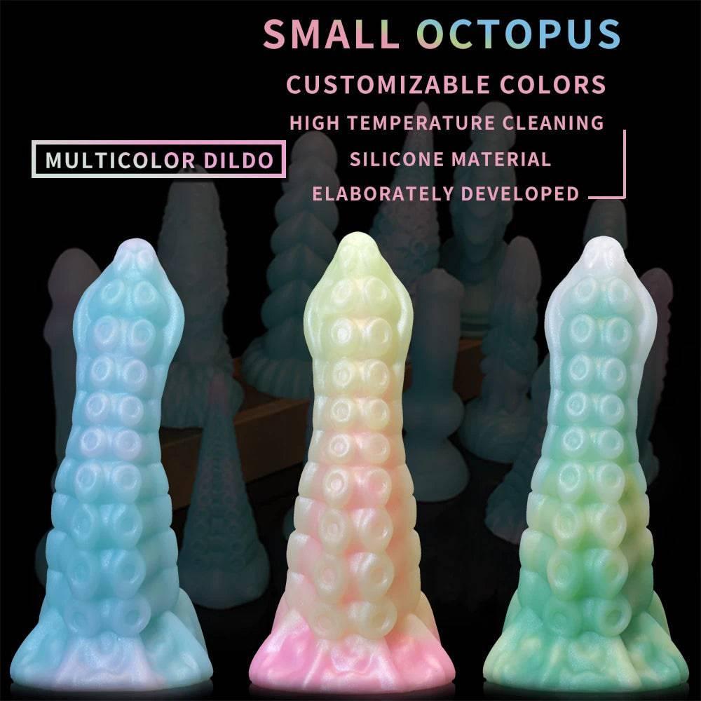 Monster Dildo with Powerful Suction Cup Octopus Tentacle Dick Sex Toy for Women Soft Elastic Skin Friendly Silicone Material - Passion Pulse Adult