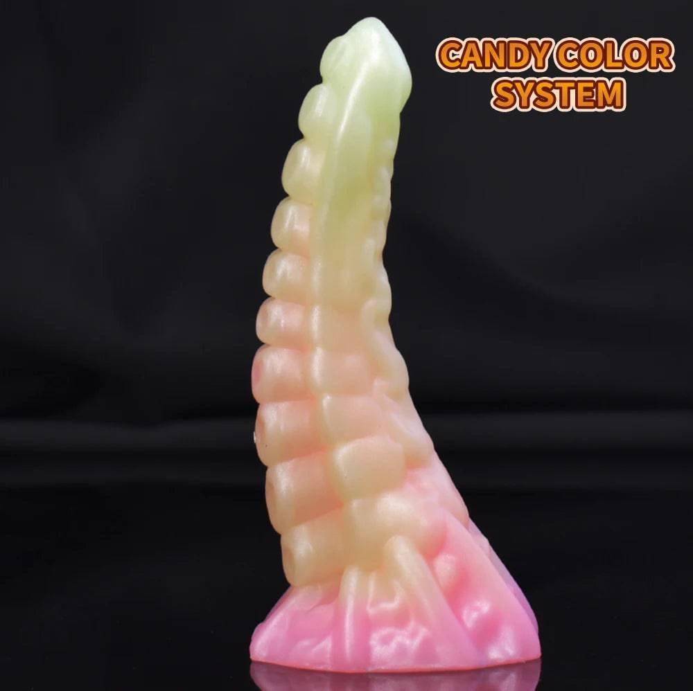 Monster Dildo with Powerful Suction Cup Octopus Tentacle Dick Sex Toy for Women Soft Elastic Skin Friendly Silicone Material - Passion Pulse Adult