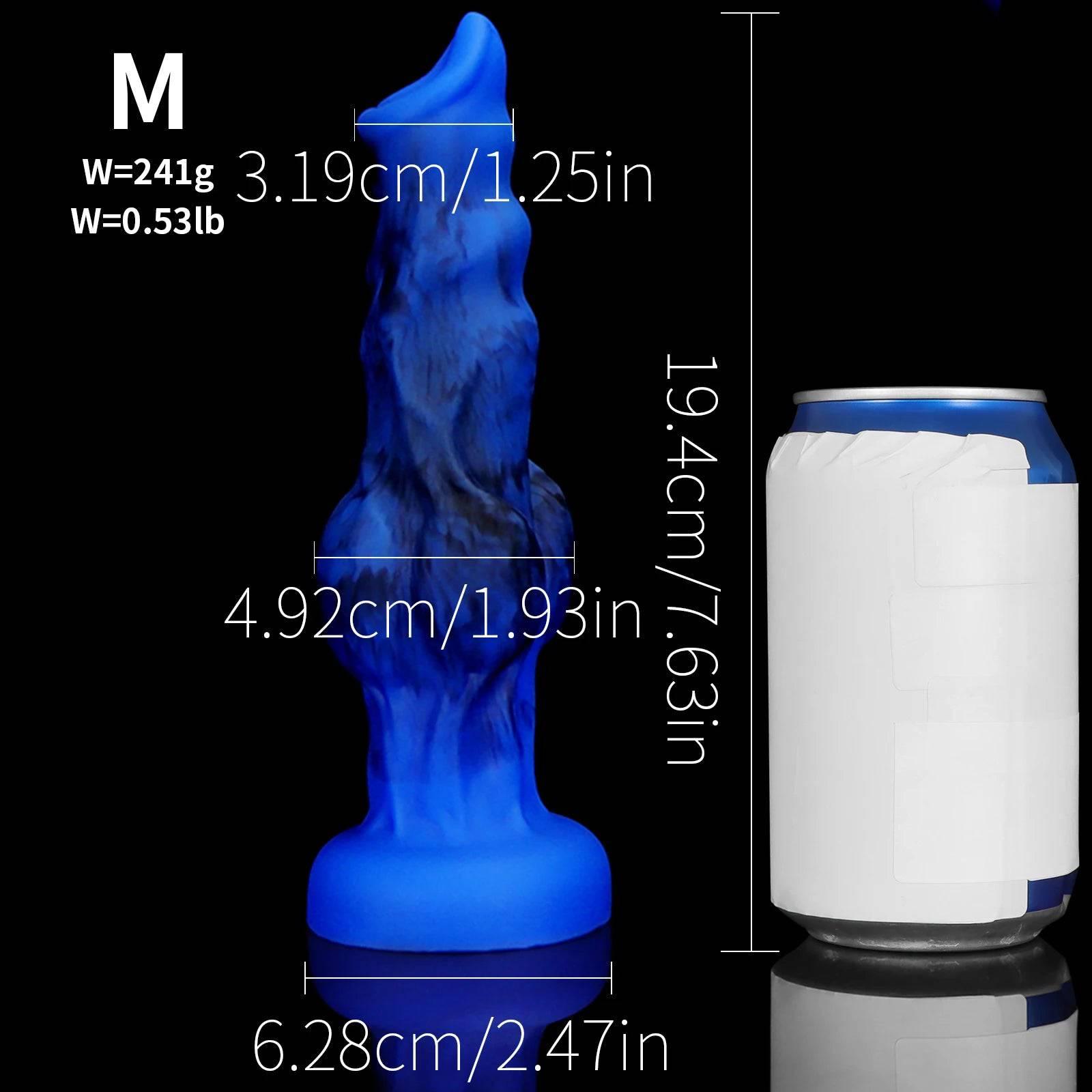 Silicone Dog Knot Dildo - Realistic Fantasy Toy for Women & Men - Passion Pulse Adult