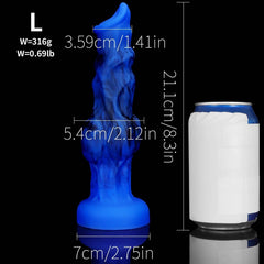 Silicone Dog Knot Dildo - Realistic Fantasy Toy for Women & Men - Passion Pulse Adult