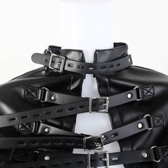 PU Bondage Jacket with Hand and Arm Restraints | Slave Training BDSM Cosplay Fetish Gear for Couples - Passion Pulse Adult